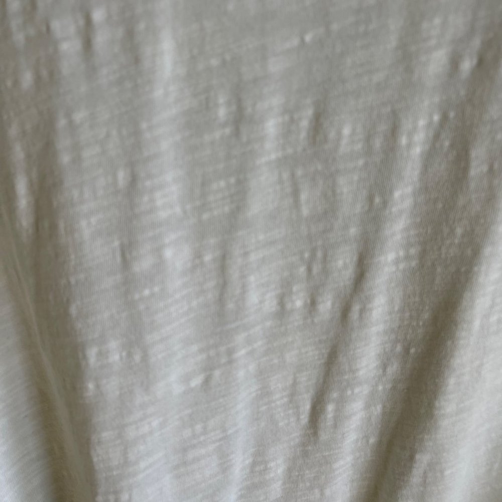 J.Jill Womens White Cotton Slub Tee Large - Picture 8 of 9